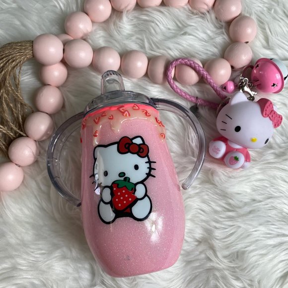 HELLO KITTY Custom Sippy Cup 14oz - Picture 2 of 11